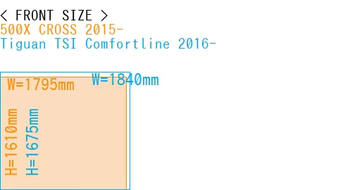 #500X CROSS 2015- + Tiguan TSI Comfortline 2016-